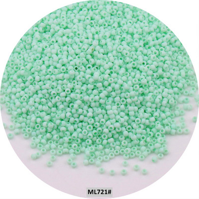 Mărgele de sticlă mată uniformă japoneză 1,5 mm 15/0, culori macaroane, mărgele distanțiere opace mate pentru fabricarea artizanală de bijuterii