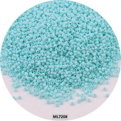 Mărgele de sticlă mată uniformă japoneză 1,5 mm 15/0, culori macaroane, mărgele distanțiere opace mate pentru fabricarea artizanală de bijuterii
