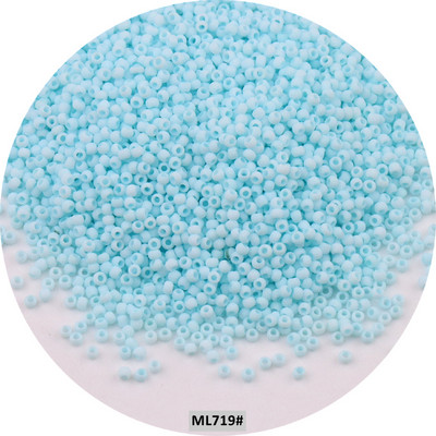 Mărgele de sticlă mată uniformă japoneză 1,5 mm 15/0, culori macaroane, mărgele distanțiere opace mate pentru fabricarea artizanală de bijuterii
