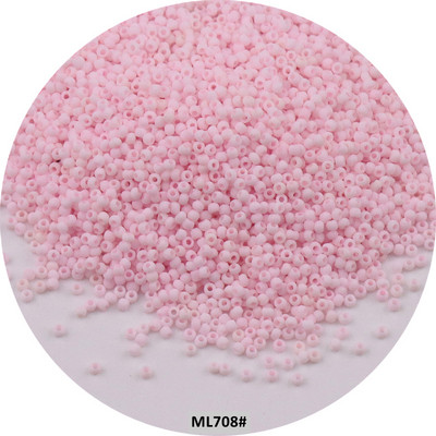 Mărgele de sticlă mată uniformă japoneză 1,5 mm 15/0, culori macaroane, mărgele distanțiere opace mate pentru fabricarea artizanală de bijuterii
