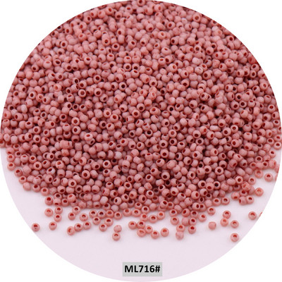 Mărgele de sticlă mată uniformă japoneză 1,5 mm 15/0, culori macaroane, mărgele distanțiere opace mate pentru fabricarea artizanală de bijuterii