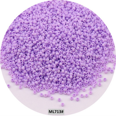 Mărgele de sticlă mată uniformă japoneză 1,5 mm 15/0, culori macaroane, mărgele distanțiere opace mate pentru fabricarea artizanală de bijuterii