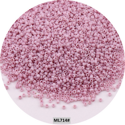 Mărgele de sticlă mată uniformă japoneză 1,5 mm 15/0, culori macaroane, mărgele distanțiere opace mate pentru fabricarea artizanală de bijuterii