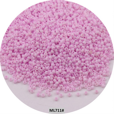 Mărgele de sticlă mată uniformă japoneză 1,5 mm 15/0, culori macaroane, mărgele distanțiere opace mate pentru fabricarea artizanală de bijuterii
