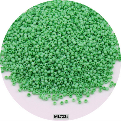 Mărgele de sticlă mată uniformă japoneză 1,5 mm 15/0, culori macaroane, mărgele distanțiere opace mate pentru fabricarea artizanală de bijuterii