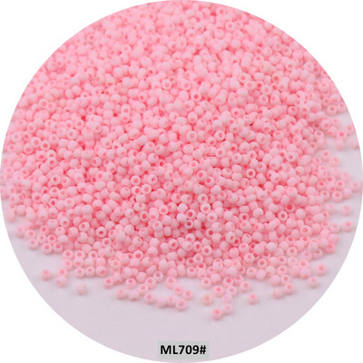 Mărgele de sticlă mată uniformă japoneză 1,5 mm 15/0, culori macaroane, mărgele distanțiere opace mate pentru fabricarea artizanală de bijuterii