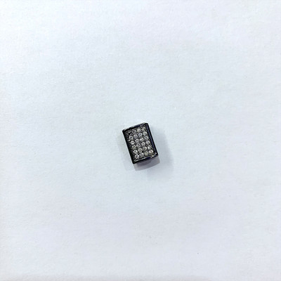 8*11 мм месингов кубичен цирконий CZ правоъгълни талисмани Конектори Направи си сам Аксесоари за бижута, отвор: 2,3 мм, модел: VS123