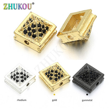 8*6mm Brass Cubic Zirconia Square Connectors DIY Jewelry Findings Accessories , Μοντέλο: VS120