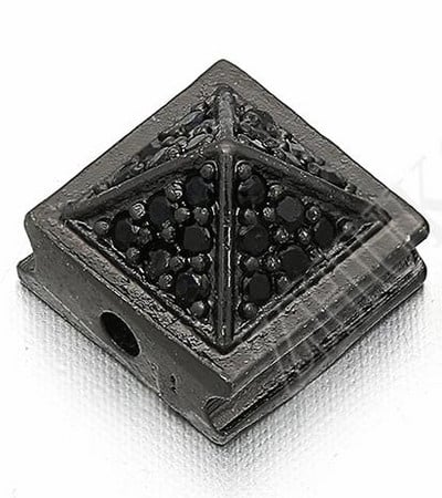 8 * 6 mm-es sárgaréz cirkónia négyzet alakú csatlakozók barkács ékszerlelet kiegészítők, modell: VS120