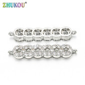 5 * 26 mm-es kellékek kézzel készített cirkónia csatlakozókhoz barkács ékszerleletekhez, furat: 0,5 mm, modell: VS94