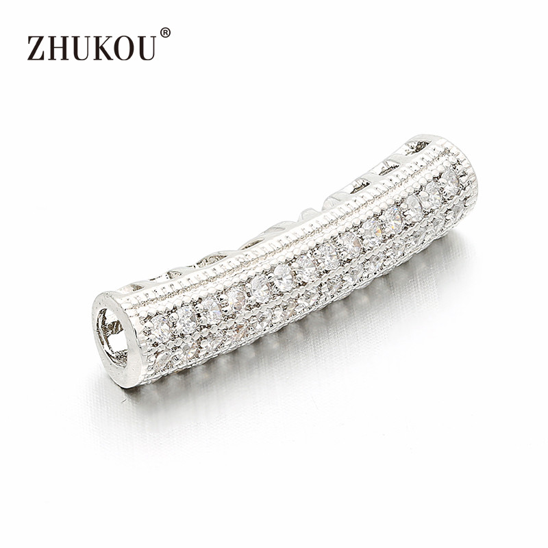 6*26 mm-es sárgaréz ívelt cső távtartó bűbáj medálok gyöngyfűzés barkács ékszer karkötő nyaklánc készítés, modell: VW4