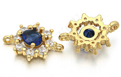 10*13mm ručno rađeni mjedeni kubni cirkonij kristalni privjesci konektori DIY nakit Izrada narukvica ogrlica, model: VS142