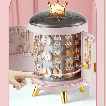 Jewelry Box Organizer Δαχτυλίδια Storage Box Σκουλαρίκια Κολιέ Display Desktop Organizer Βιτρίνα κοσμημάτων Δώρα για γυναίκα