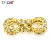 11*26 mm mesingani kubni cirkonij zlatne boje, kopče, kukice za ukrase za nakit „uradi sam“, pribor, model: VK32