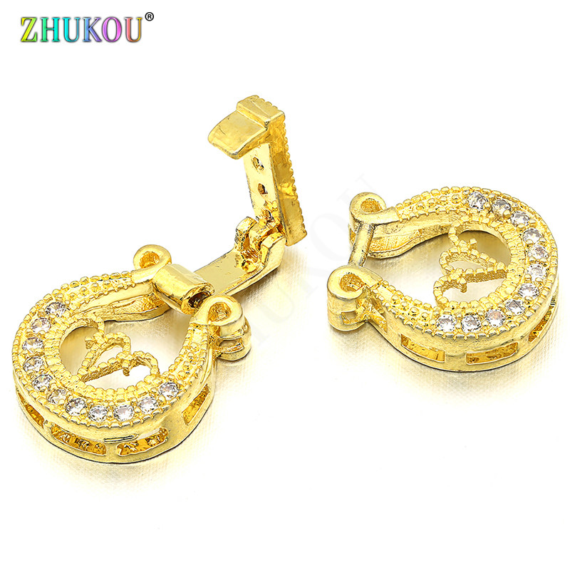 11*26 mm mesingani kubni cirkonij zlatne boje, kopče, kukice za ukrase za nakit „uradi sam“, pribor, model: VK32