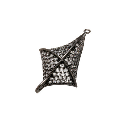 ZHUKOU 19x31 mm mesingani kristalni nepravilni konektor za žene Narukvica Ogrlica Nakit Dodaci Izrada nalaza model: VS432