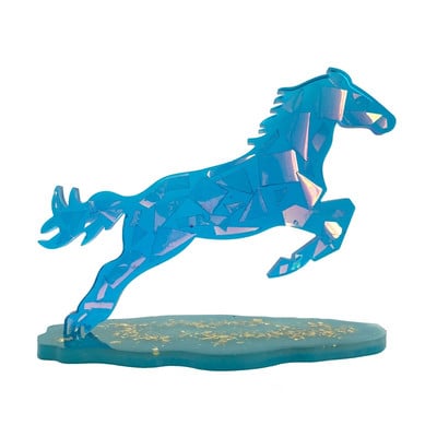 Pentium Horse szilikon öntőforma alvázas formával epoxigyanta öntőformához, állati kézműves barkácsolás modern otthoni dekorációkhoz