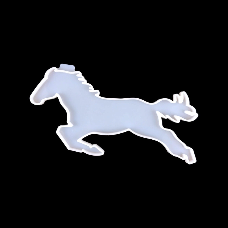 Pentium Horse szilikon öntőforma alvázas formával epoxigyanta öntőformához, állati kézműves barkácsolás modern otthoni dekorációkhoz