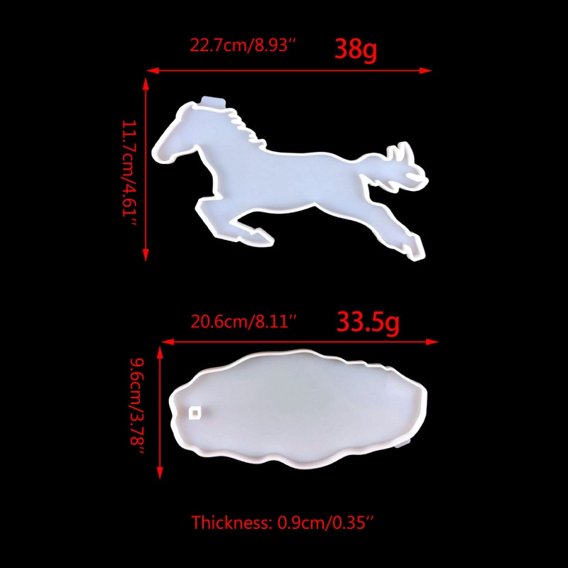 Pentium Horse szilikon öntőforma alvázas formával epoxigyanta öntőformához, állati kézműves barkácsolás modern otthoni dekorációkhoz
