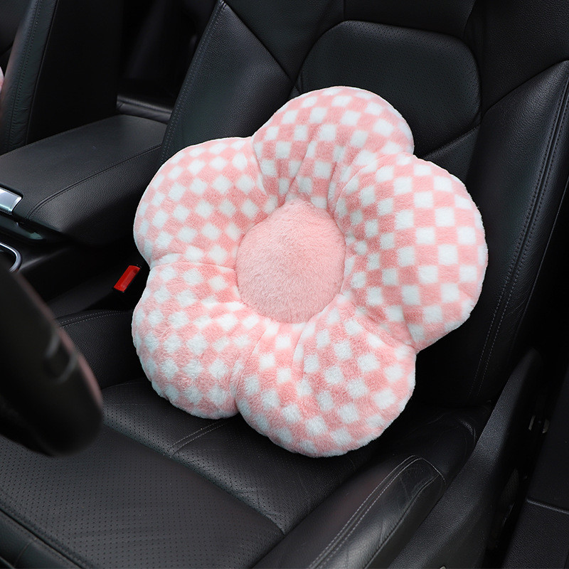 Miela automobilio sėdynės pagalvė Automobilio galvos atrama kaklo pagalvė Animacinių filmų pliušinė automobilio sėdynės galvos nugaros juosmens pagalvė Kelioninė pagalvėlė Automobilio interjero rinkiniai