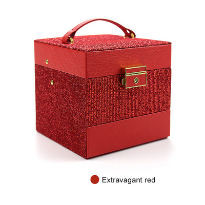 3 sluoksnių stalčiaus stiliaus papuošalai Sutvarkykite dėžutę Creative PU apyrankių žiedų dėžutė ausinių smeigtukų auskarai laikymo dėklas Didelė talpa