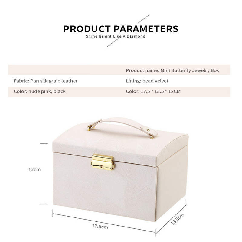 3 sluoksnių stalčiaus stiliaus papuošalai Sutvarkykite dėžutę Creative PU apyrankių žiedų dėžutė ausinių smeigtukų auskarai laikymo dėklas Didelė talpa