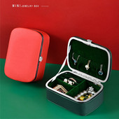 Jewelry Organizer Box Mini PU Δερμάτινο Φορητό Ταξιδιωτικό Jewelry Case Boxes Σκουλαρίκια Κολιέ Δαχτυλίδι Θήκη κοσμημάτων Κουτί αποθήκευσης Hot