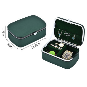 Jewelry Organizer Box Mini PU Δερμάτινο Φορητό Ταξιδιωτικό Jewelry Case Boxes Σκουλαρίκια Κολιέ Δαχτυλίδι Θήκη κοσμημάτων Κουτί αποθήκευσης Hot