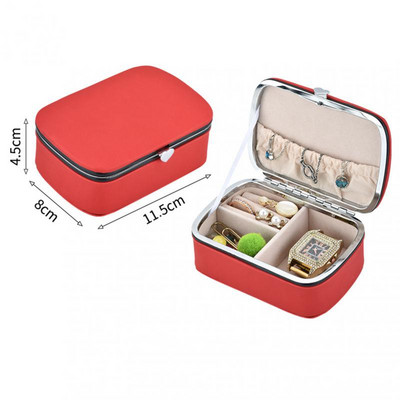 Jewelry Organizer Box Mini PU Δερμάτινο Φορητό Ταξιδιωτικό Jewelry Case Boxes Σκουλαρίκια Κολιέ Δαχτυλίδι Θήκη κοσμημάτων Κουτί αποθήκευσης Hot