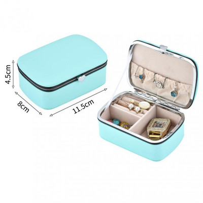 Jewelry Organizer Box Mini PU Δερμάτινο Φορητό Ταξιδιωτικό Jewelry Case Boxes Σκουλαρίκια Κολιέ Δαχτυλίδι Θήκη κοσμημάτων Κουτί αποθήκευσης Hot