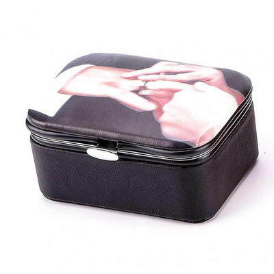 Jewelry Organizer Box Mini PU Δερμάτινο Φορητό Ταξιδιωτικό Jewelry Case Boxes Σκουλαρίκια Κολιέ Δαχτυλίδι Θήκη κοσμημάτων Κουτί αποθήκευσης Hot
