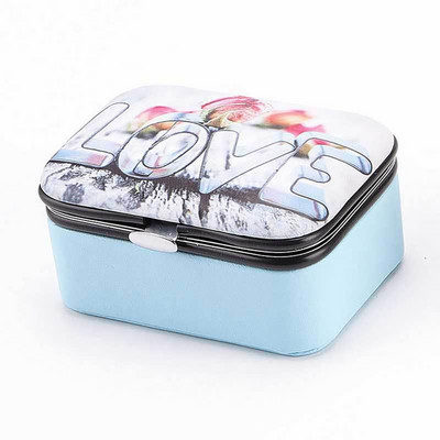 Jewelry Organizer Box Mini PU Δερμάτινο Φορητό Ταξιδιωτικό Jewelry Case Boxes Σκουλαρίκια Κολιέ Δαχτυλίδι Θήκη κοσμημάτων Κουτί αποθήκευσης Hot