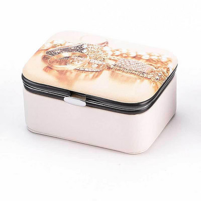Jewelry Organizer Box Mini PU Δερμάτινο Φορητό Ταξιδιωτικό Jewelry Case Boxes Σκουλαρίκια Κολιέ Δαχτυλίδι Θήκη κοσμημάτων Κουτί αποθήκευσης Hot