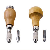 Juvelyriniai kaiščių spaustukai medinė rankena su 2 griebtuvu susukamos vielos vyniojimo grąžto įrankių rinkinys Juvelyriniai įrankiai