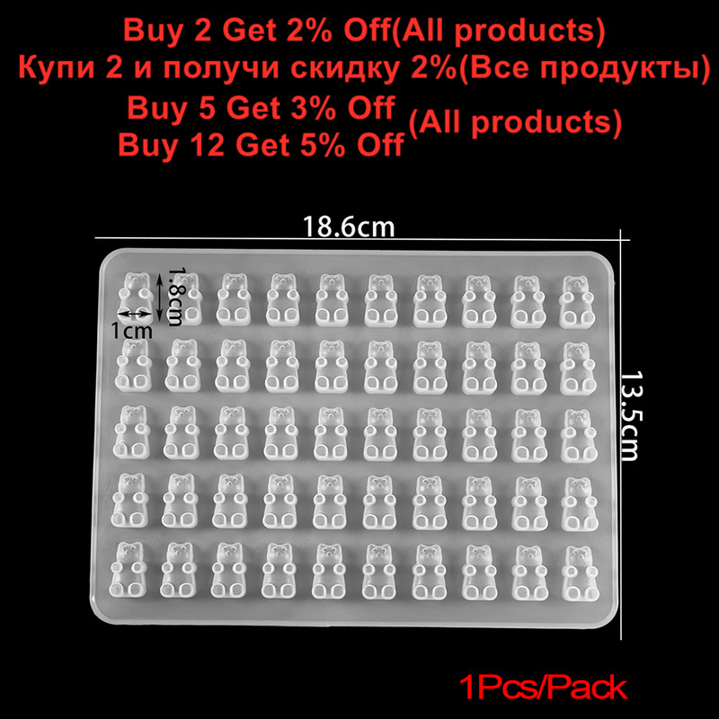 Animacinių filmų meškiuko silikono liejimo formos gumos meškiuko formos formos epoksidinės dervos papuošalai amatų kūrimo priemonė auskarams karoliai raktų pakabukai pakabukai