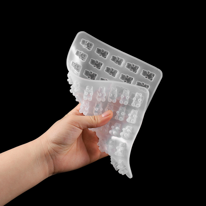 Animacinių filmų meškiuko silikono liejimo formos gumos meškiuko formos formos epoksidinės dervos papuošalai amatų kūrimo priemonė auskarams karoliai raktų pakabukai pakabukai