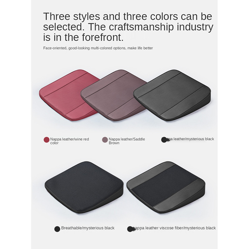 Cu plasă din piele Permisul de conducere Creștere Pernă pentru scaun Auto un singur scaun din față Protector Covoraș pentru suport fund Captușeală