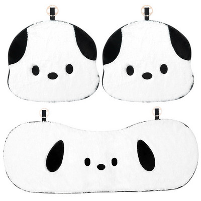 1 vnt. Šiltas pliušinis automobilio sėdynės užvalkalas, pagalvėlė kartoninė dėžutė Miela Pacha šuns atlošo pagalvėlė automobiliui Universali kaklo pagalvė juosmens atrama