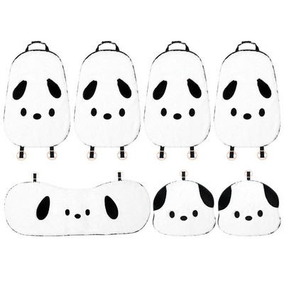 1 vnt. Šiltas pliušinis automobilio sėdynės užvalkalas, pagalvėlė kartoninė dėžutė Miela Pacha šuns atlošo pagalvėlė automobiliui Universali kaklo pagalvė juosmens atrama