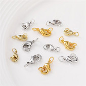 20 vnt/sl. 9/10/12/13MM nerūdijančio plieno omarai užsegimai kabliukai apyrankių karolių papuošalų jungtis.