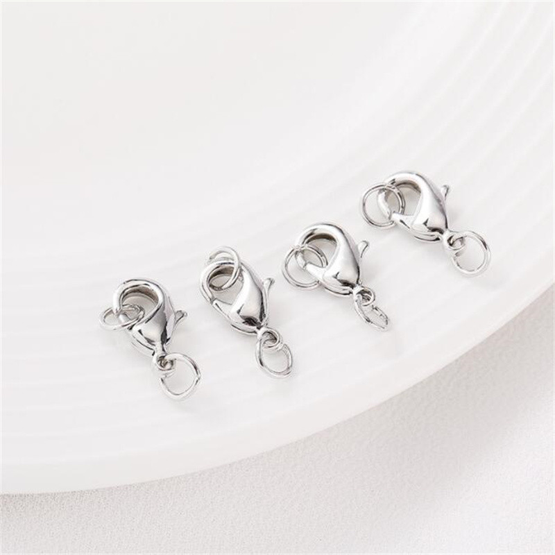 20 vnt/sl. 9/10/12/13MM nerūdijančio plieno omarai užsegimai kabliukai apyrankių karolių papuošalų jungtis.