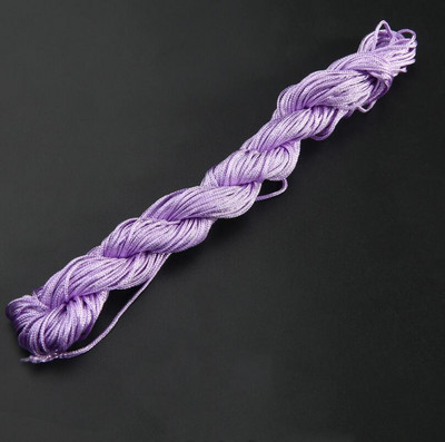 24m 1mm Mišri spalva Nailonas Juodas Rattail Satinas Kiniškas mazgas Šilkas Makramo Virvelė Karoliukai Pinti styginiai Siūlai Pasidaryk pats Priedai