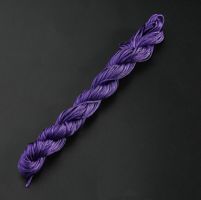 24m 1mm Mišri spalva Nailonas Juodas Rattail Satinas Kiniškas mazgas Šilkas Makramo Virvelė Karoliukai Pinti styginiai Siūlai Pasidaryk pats Priedai