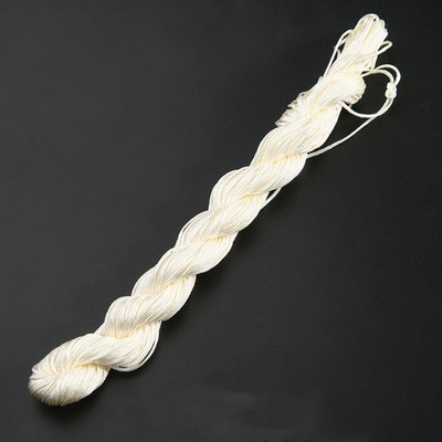 24m 1mm Mišri spalva Nailonas Juodas Rattail Satinas Kiniškas mazgas Šilkas Makramo Virvelė Karoliukai Pinti styginiai Siūlai Pasidaryk pats Priedai