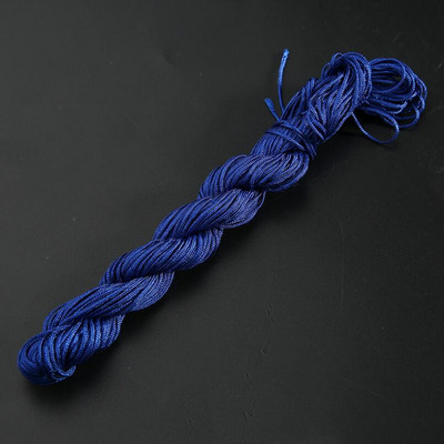 24m 1mm Mišri spalva Nailonas Juodas Rattail Satinas Kiniškas mazgas Šilkas Makramo Virvelė Karoliukai Pinti styginiai Siūlai Pasidaryk pats Priedai