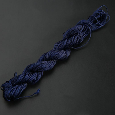 24m 1mm Mišri spalva Nailonas Juodas Rattail Satinas Kiniškas mazgas Šilkas Makramo Virvelė Karoliukai Pinti styginiai Siūlai Pasidaryk pats Priedai