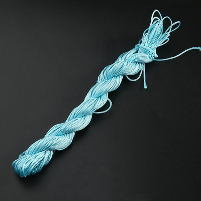 24m 1mm Mišri spalva Nailonas Juodas Rattail Satinas Kiniškas mazgas Šilkas Makramo Virvelė Karoliukai Pinti styginiai Siūlai Pasidaryk pats Priedai