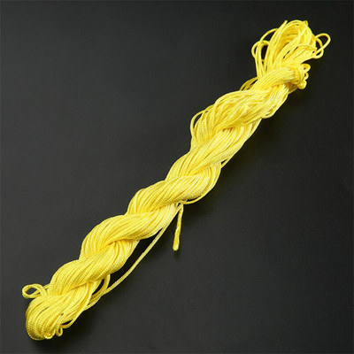 24m 1mm Mišri spalva Nailonas Juodas Rattail Satinas Kiniškas mazgas Šilkas Makramo Virvelė Karoliukai Pinti styginiai Siūlai Pasidaryk pats Priedai