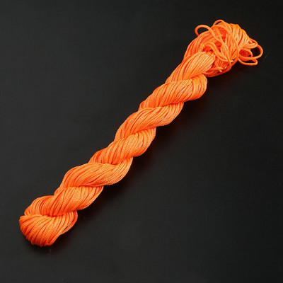 24m 1mm Mišri spalva Nailonas Juodas Rattail Satinas Kiniškas mazgas Šilkas Makramo Virvelė Karoliukai Pinti styginiai Siūlai Pasidaryk pats Priedai