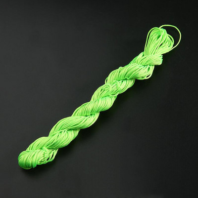24m 1mm Mišri spalva Nailonas Juodas Rattail Satinas Kiniškas mazgas Šilkas Makramo Virvelė Karoliukai Pinti styginiai Siūlai Pasidaryk pats Priedai